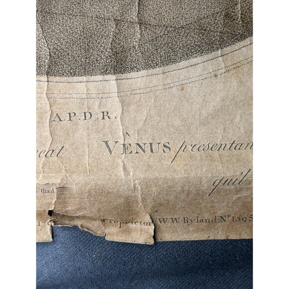 1776 Ryland Engraving After Angelica Kauffman Venus Helen Paris Hand Colored - Picture 9 of 13